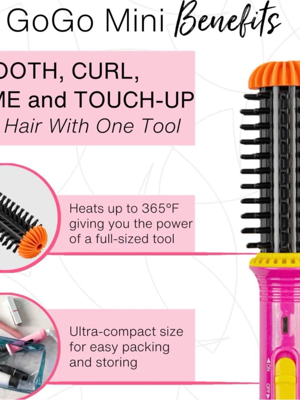 ๐ฆ Calista Go Go Mini Styling Brush - Women Hair Styling - Picture 7 of 10